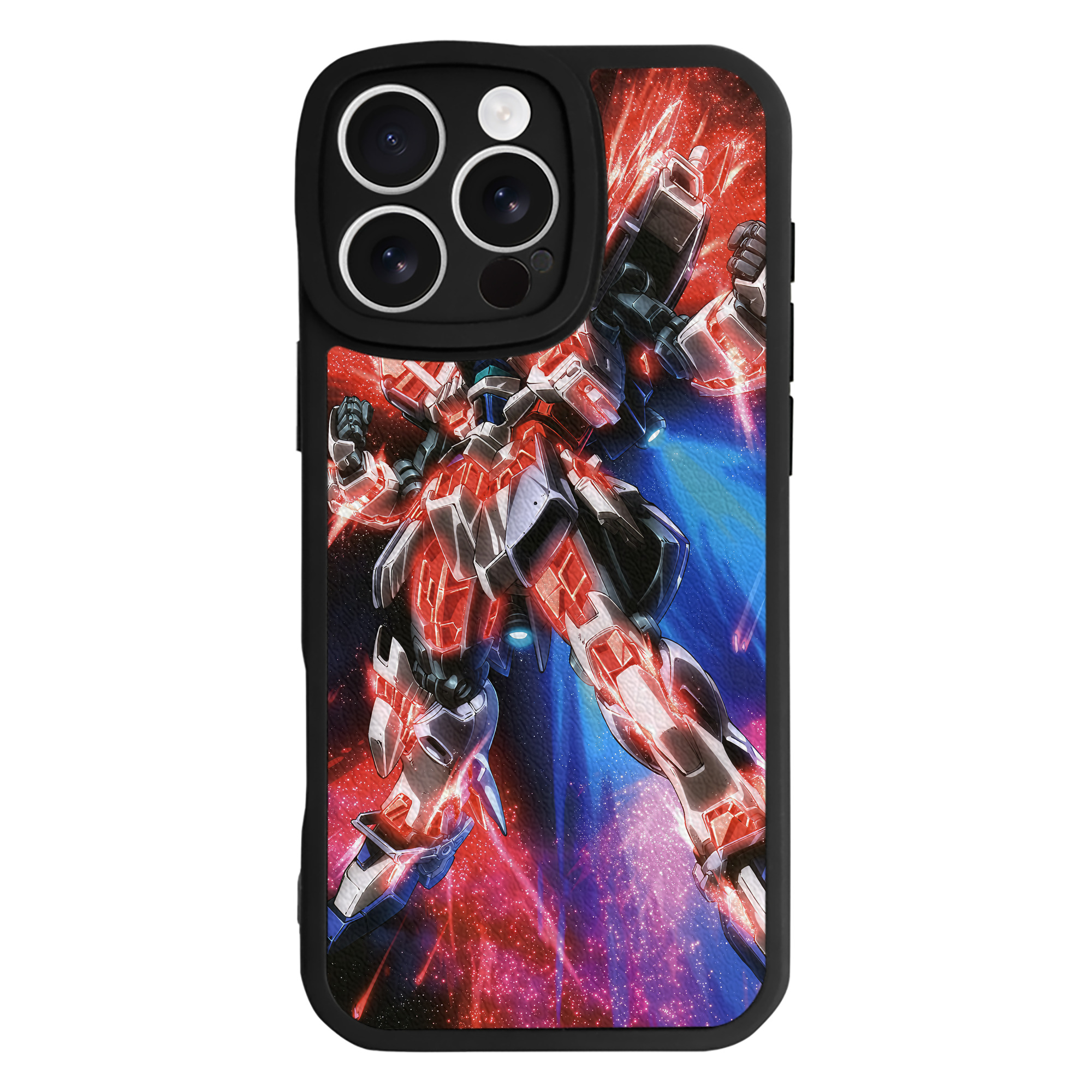 （画像用） 機動戦士ガンダム Mobile Suit Gundam 【iPhone 16シリーズ対応】シリコンスマホケース（レザー調） 材質：シリコン